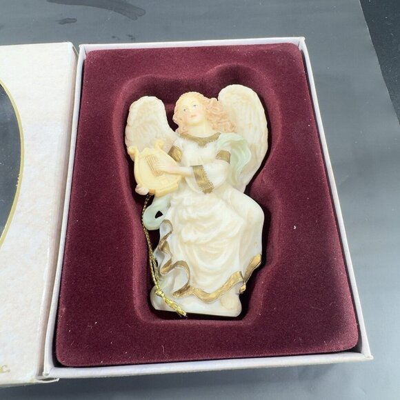 1994 Seraphim Classics Lydia Winged Poet Gymbeline Peacemaker Ornament New Box - Picture 8 of 9